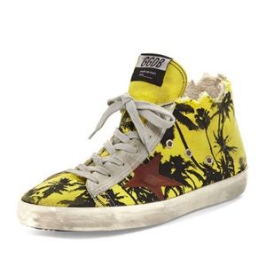Golden goose Francy yellow palm tree sneaker size 43